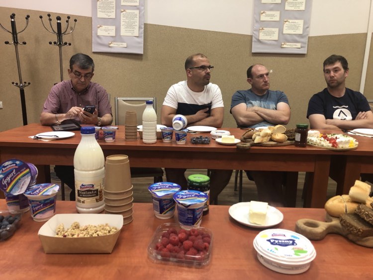 The meeting with the President of the Dairy Cooperative